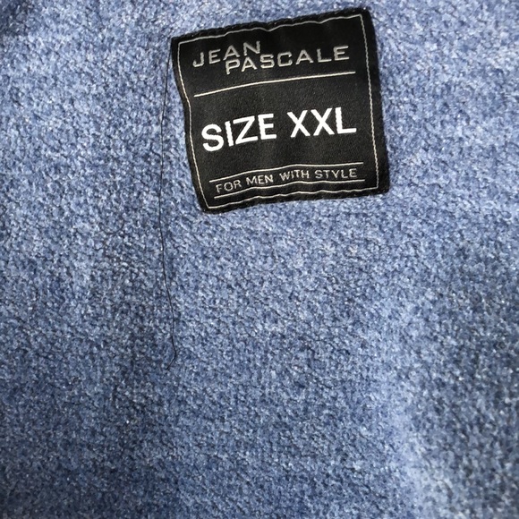 Light Blue Men’s Jean Pascal Long Sleeves Hoodie size 2XL - Picture 3 of 5